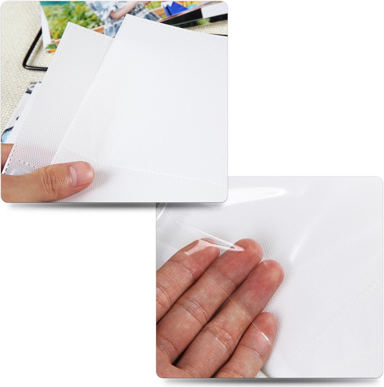 Kids Photo Album, 100 Pockets 4x6 Picture Album, Slip-in Linen Cover Photo Album Book for Boys, Girls(Flamingo) - Image 2