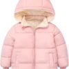 1-6T Baby Girl Boy Winter Fleece Coats Toddler Warm Puffer Jackets Kids Down Alternative Outerwear