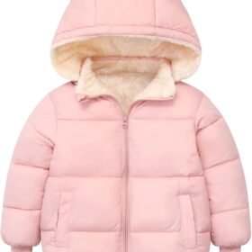 1-6T Baby Girl Boy Winter Fleece Coats Toddler Warm Puffer Jackets Kids Down Alternative Outerwear
