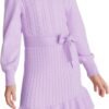 Girls Sweater Dress Fall Winter Long Sleeve 2 Layer Knitted Dresses Size 6-14