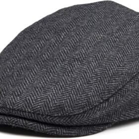 Kids Wool Tweed Newsboy Flat Cap Herringbone Boy Infant Toddler Child Youth Beret Hat