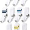 Boys and Toddlers' Cotton Cushioned Crew Sports Socks, 10 Pairs