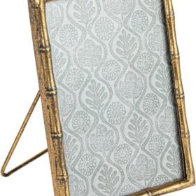 Large Metal and Reclaimed Wood Photo Frame, Gold