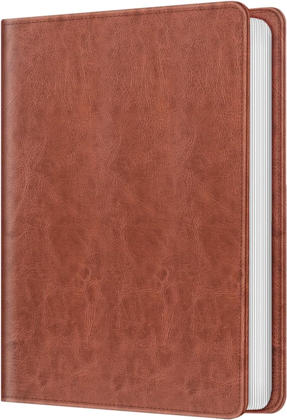 Photo Album for 4x6 Photos - 112 Pockets Vegan Leather Cover Memory Albums Book for Birthday Family Anniversary Vacation Pictures (Vintage Brown)