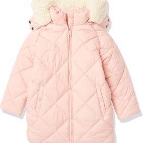 Girls and Toddlers' Long Quilted Cocoon Puffer Coat
