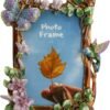 Floral Picture Frame 4x6, Vintage Photo Frame Made of Metal and High Definition Glass for Table Top Display, Home Decor, Retro Photo Frame